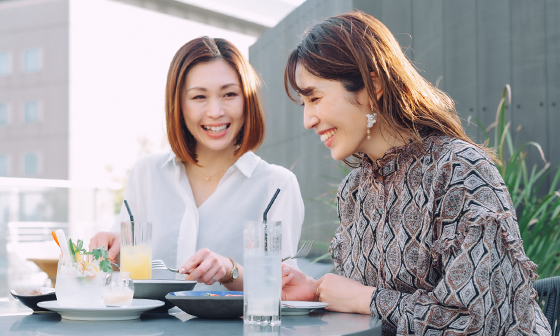ランチやカフェもOK。楽しいことは「制限」しません。