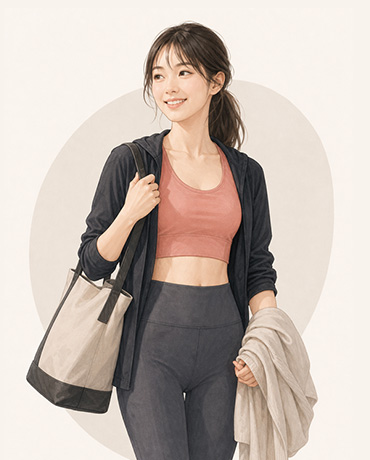 仕事帰りにMUSE FITへ通う20代女性